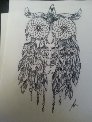 Owl dream catcher tattoo!