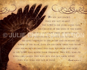 ... Art - Bible Verse Art - Christian Art - WINGS OF EAGLES - Isaiah 40