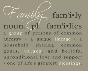 Definition of Family {Vinyl}