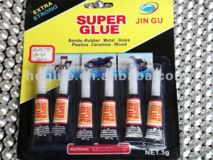 adhesive super glue in aluminium tube or plastic bottle power glue ...