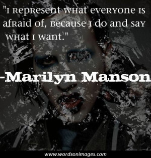 Marilyn manson quotes