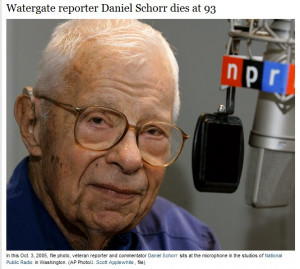 Daniel Schorr Dead at 93