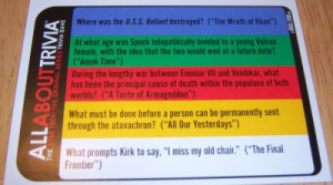 The questions are a nice mix, allowing for both casual fans and trivia ...