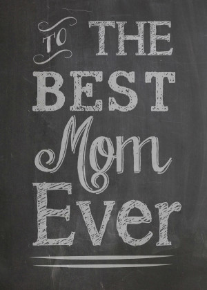 Printable Chalkboard Mother’s Day Card Set