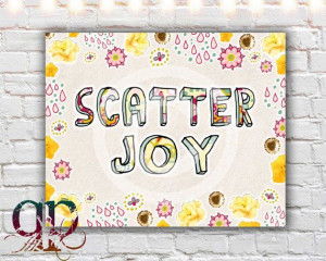 scatter joy print printable art printable by QuotablePrintables, $5.00