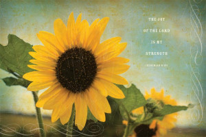 American Made Sunflower Inspirational Print