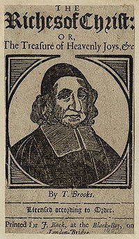 Thomas Brooks on the title page of his book The Riches of Christ .