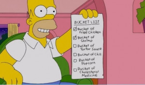 Homer Simpson’s Epic Bucket List