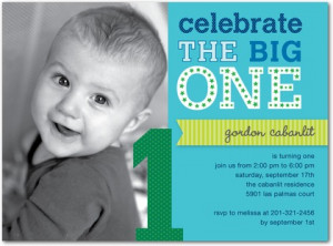 when they see this perfectly patterned 1st birthday party invitation ...