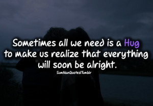 boy, girl, hug, love, quote, sumnanquotes