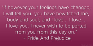 Pride And Prejudice Love Quotes
