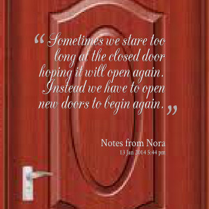 Opening New Doors Quotes. QuotesGram