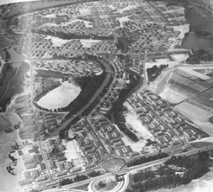 Aerial view of Vanport City. Courtesy of the U.S. Army Corps of ...