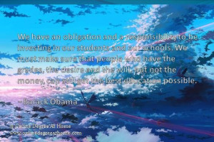 Quotes about education and success. We have an obligation and a ...
