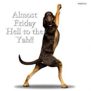 Count down to Friday Ya Buddy!!!!