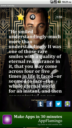 Great Gatsby Quotes - screenshot