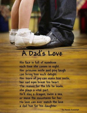 girl's love for her father and the daddy's love for his little girl ...