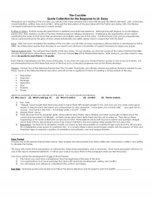 The Crucible Quote Collection with Rubric TeacherWeb by MikeJenny