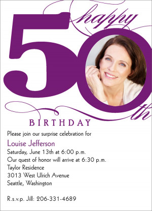 ... Invites/Announcements > Birthday Invitations > 50th Milestone Birthday