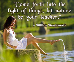 William Wordsworth quote on nature