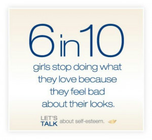 Let's talk about self esteem