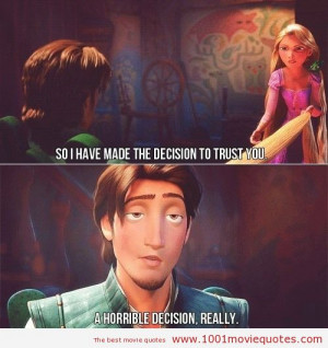 Funny Movie Quotes From Tangled