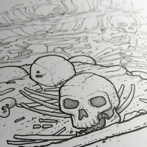 On the drawing board today: a medieval burial pit.