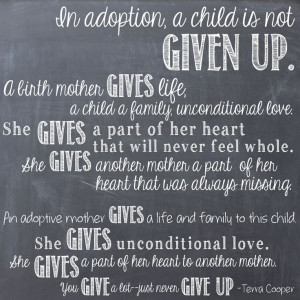 Adoption quote-how I feel about adoption.