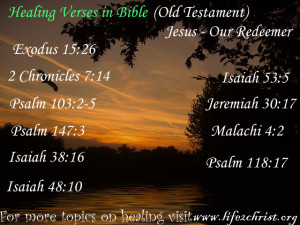 Bible Verses About Healing Healing scriptures in bible
