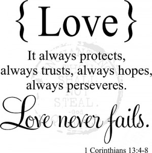 Love Quotes - Love Never Fails