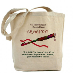 Bilingual Gifts > Bilingual Bags & Totes > Fun Crochet Tote Bag!