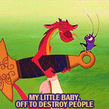 misscinemafanatic:Mushu quotes from Mulan (1998)