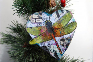 dragonfly inspirational #quote art ornament has the #inspirational ...