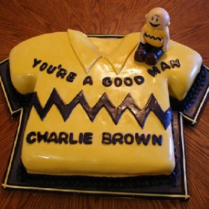 Charlie Brown cake for my little Charlie browns first birthday! Too ...