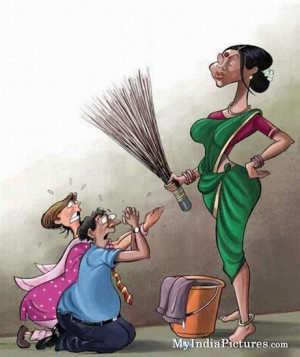 Indian Home Maid (Naukrani) Funny Cartoon