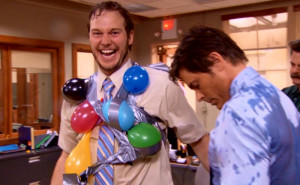 parks and recreation andy dwyer chris traeger