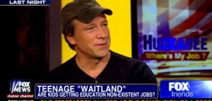 Mike Rowe on Huckabee, One Of The Best Quotes On Jobs Yet