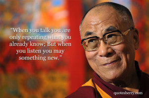 Dalai Lama Quotes Listening. QuotesGram