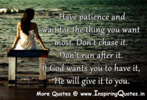 Patience Quotes, Best Patience Thoughts, Famous Sayings on Patience ...