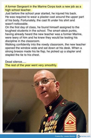 Marine Sergeant to High School Teacher