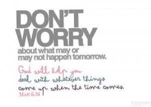 Don't worry.