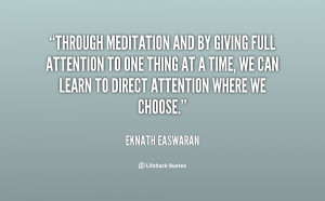 Eknath Easwaran Quotes