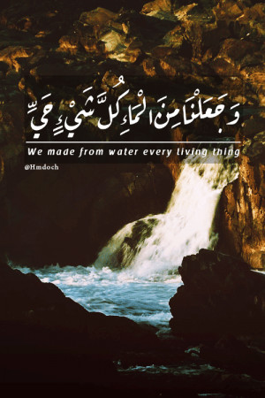 ... and Calligraphy » We made from water every living thing (Animation