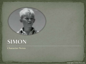 Simon Character Notes Lord of the Flies
