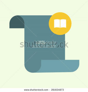 Open book with space for saying, quotes, excerpts. Chat symbol. Blank ...