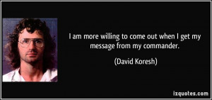 David Koresh Quote