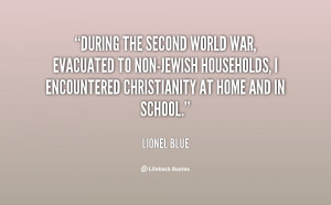 During the Second World War, evacuated to non-Jewish households, I ...