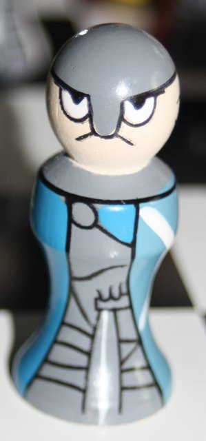 Handpainted Wooden Children's Chess Set - Pawn