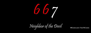 Funny Text Quote Neighbor Of The Devil Facebook Covers