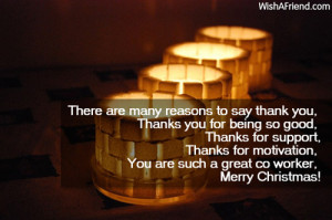 There are many reasons to say thank you,